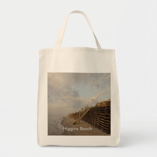 Higgins Beach High Tide Shipwreck Road Tote Bag (Voorkant)