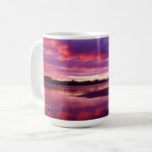 Higgins Beach Sunrise Panoramic Name Monogram Koffiemok (Voorkant links)