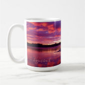 Higgins Beach Sunrise Panoramic Name Monogram Koffiemok (Links)