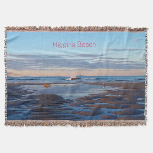 Higgins Beach Zen Morning Sunrise Ocean Tidal Pool Deken (Voorkant)