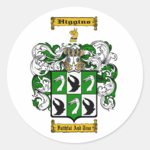 Higgins (Engels) Ronde Sticker