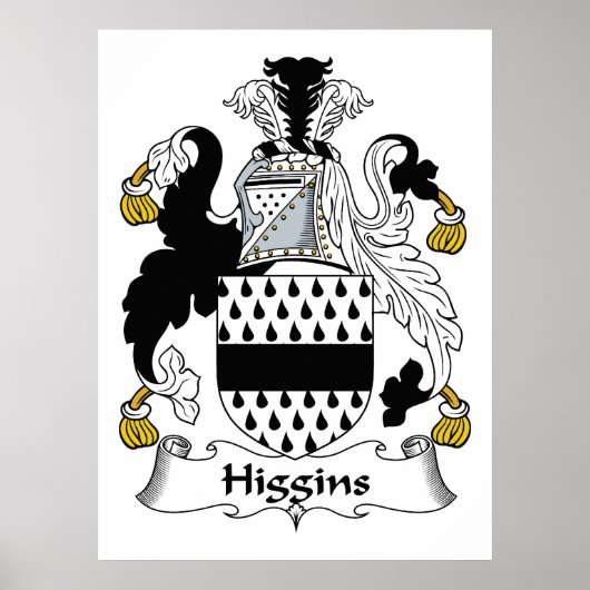 Higgins Family Crest Poster (Voorkant)