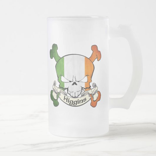 Higgins Irish Skull Matglas Bierpul (Rechts)