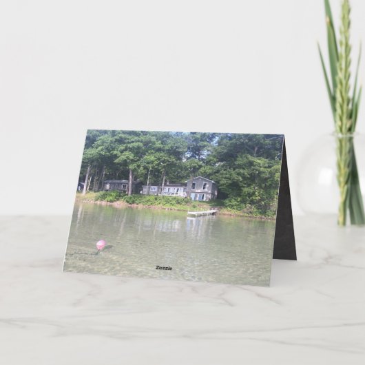 Higgins Lake Feestdagen Kaart (Achterkant)