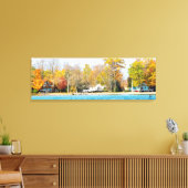 Higgins Lake huis nr. 36 Canvas Afdruk (Insitu (Woonkamer))