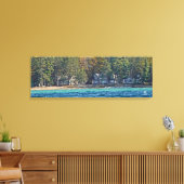Higgins Lake huis nr. 47 Canvas Afdruk (Insitu (Woonkamer))
