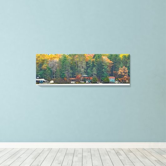 Higgins Lake huis nr. 79 Canvas Afdruk (Insitu (Houten vloer))