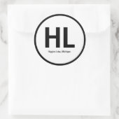 Higgins Lake Initialen Sticker (Tas)