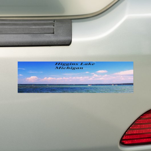 Higgins Lake Michigan Bumpersticker (Op auto)