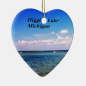 Higgins Lake Michigan Keramisch Ornament (Rechts)
