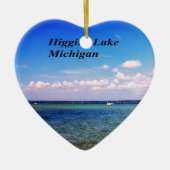 Higgins Lake Michigan Keramisch Ornament (Voorkant)
