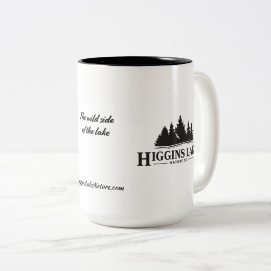 Higgins Lake Natuur Co. Tweekleurige Koffiemok (Voorkant rechts)