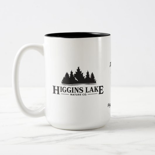 Higgins Lake Natuur Co. Tweekleurige Koffiemok (Links)