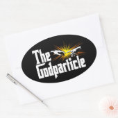 Higgs Boson Het Goddeeltje - Grappige Fysica Nerd Ovale Sticker (Envelop)