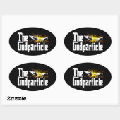 Higgs Boson Het Goddeeltje - Grappige Fysica Nerd Ovale Sticker (Vel)