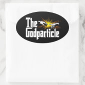 Higgs Boson Het Goddeeltje - Grappige Fysica Nerd Ovale Sticker (Tas)