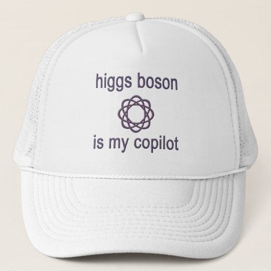 Higgs Boson is mijn co-Pilot Physics Humor Trucker Pet (Voorkant)