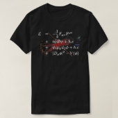 Higgs Boson Lagrangian Theoretical Physics Standar T-shirt (Design voorkant)