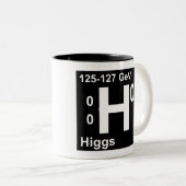 Higgs Boson (linkshandig) Tweekleurige Koffiemok (Voorkant rechts)