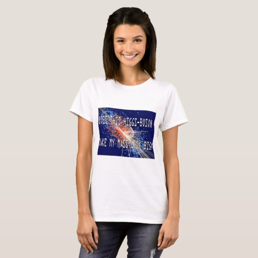 Higgs-Boson Mass T-shirt (Voorkant volledig)