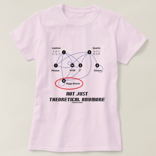 Higgs Boson niet alleen theoretisch meer T-shirt (Design voorkant)
