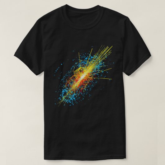 Higgs Boson Quantum Particle Collision Art T-shirt (Design voorkant)