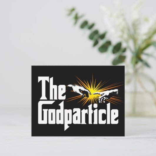 Higgs Boson The Godparticle - Funny Physics Nerd Briefkaart (Staand voorkant)