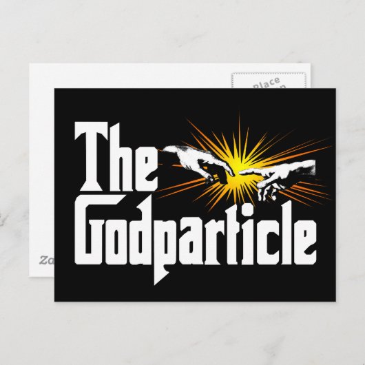 Higgs Boson The Godparticle - Funny Physics Nerd Briefkaart (Voorkant / Achterkant)