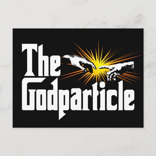 Higgs Boson The Godparticle - Funny Physics Nerd Briefkaart (Voorkant)