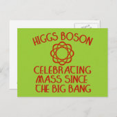 Higgs Boson viert massaal sinds de oerknal Briefkaart (Voorkant / Achterkant)