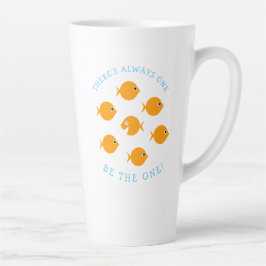 High Achiever Cute Cartoon Goldfish Teacher Gezegd Latte Mok