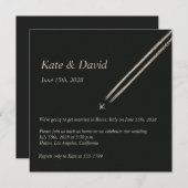 ©High Altitude Vliegtuig Bestemming Bruiloft Kaart (Voorkant / Achterkant)