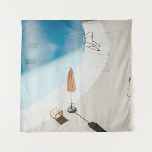 High angle photo of brown umbrella wandkleed (Voorkant)
