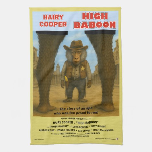 High Baboon Filmparodie Theedoek (Verticaal)