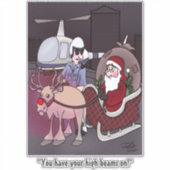 High Beams Holiday Custom Cut Stickers (Voorkant)