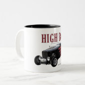 High Boy Tweekleurige Koffiemok (Voorkant links)