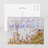 High Bridge Harlem River | George Luks Briefkaart (Voorkant / Achterkant)