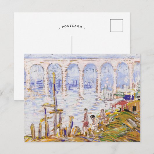 High Bridge Harlem River | George Luks Briefkaart (Voorkant / Achterkant)