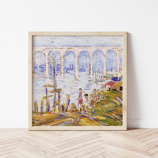 High Bridge Harlem River | George Luks Poster