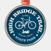 High Bridge Trail (fietsen) Metalen Ornament (Voorkant)