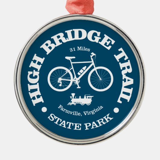High Bridge Trail (fietsen) Metalen Ornament (Voorkant)