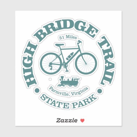 High Bridge Trail (fietsen) Sticker (Vel)
