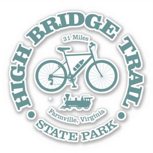 High Bridge Trail (fietsen) Sticker (Voorkant)