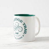 High Bridge Trail (fietsen) Tweekleurige Koffiemok (Voorkant rechts)