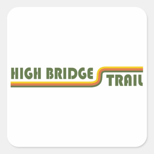 High Bridge Trail Virginia Vierkante Sticker (Voorkant)