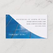 High Buildings Window Cleaning Service Company Visitekaartje (Achterkant)