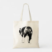 High-Contrast Bulldog, feestelijke rit Tote Bag (Achterkant)