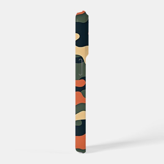 High-Contrast Camo Pattern – Bold Military-Inspire iPhone Hoesje (Rechterkant)
