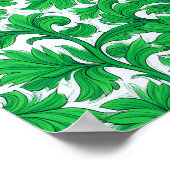 High Contrast Flat Color Pattern: Abstract Ivy Poster (Hoek)