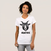 High-Contrast Goat Head Graphic Logo T-shirt (Voorkant volledig)
